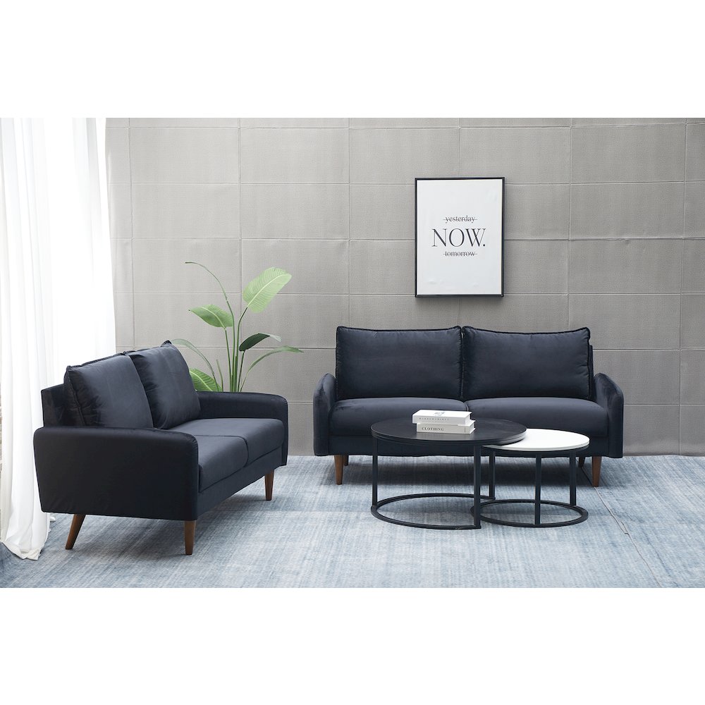 Jadier Velvet 2-piece Living Room Set. Picture 3