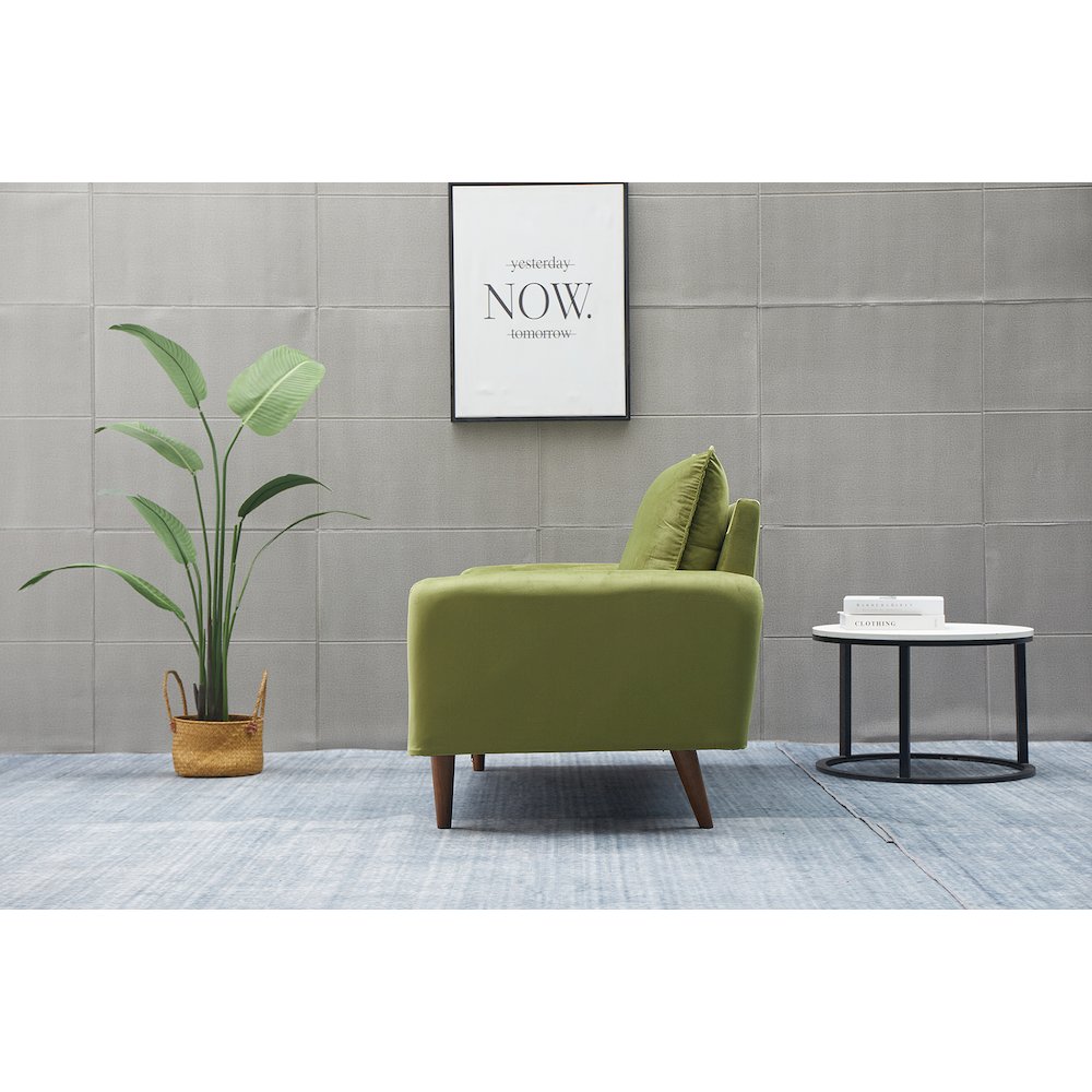 Jadier Velvet Living Room Loveseat. Picture 8