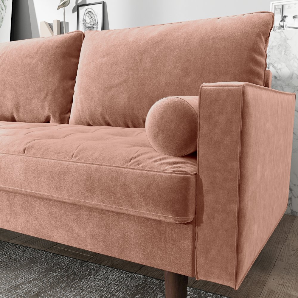 Mierei Square Arm Living Room Loveseat. Picture 6
