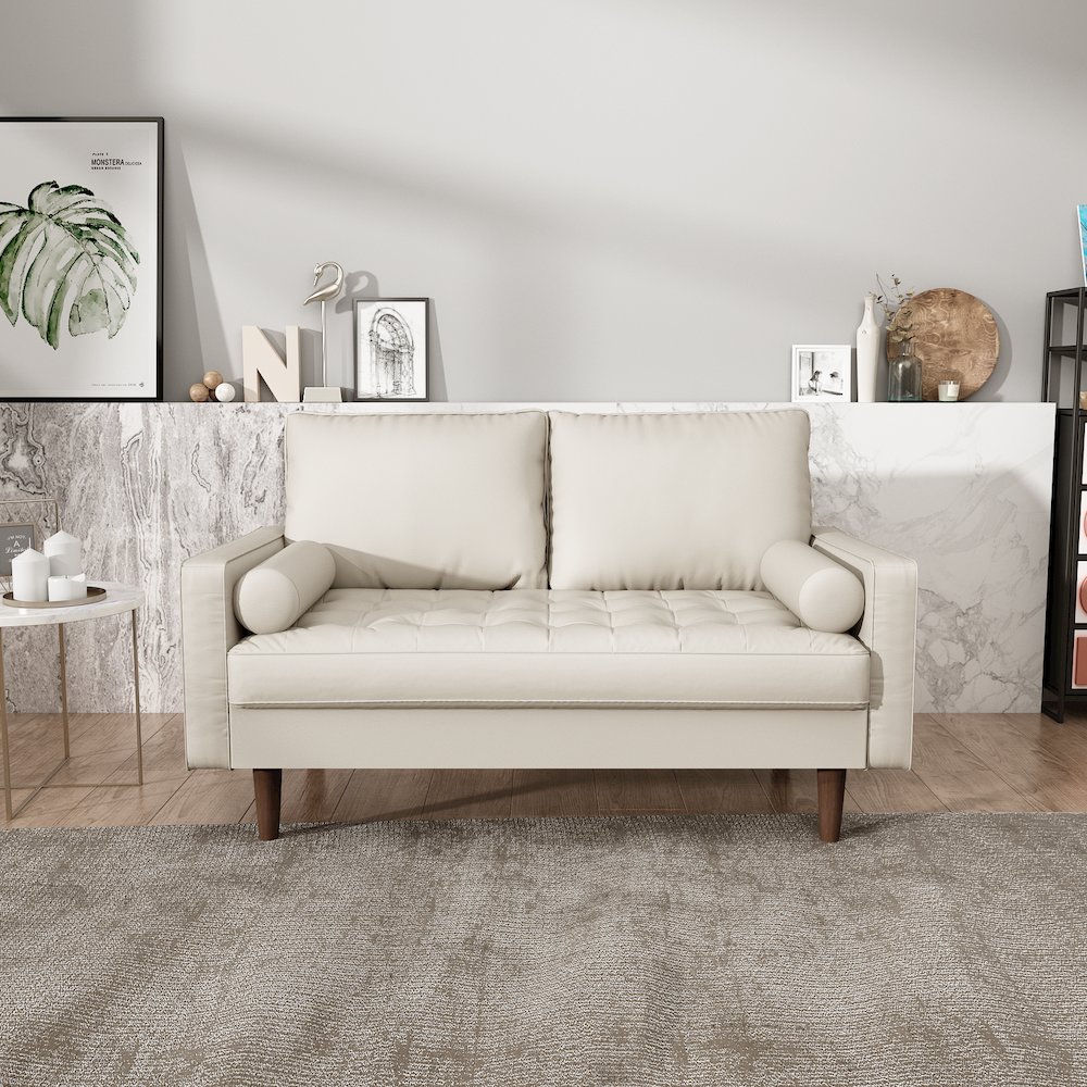 Mierei Square Arm Living Room Loveseat. Picture 7