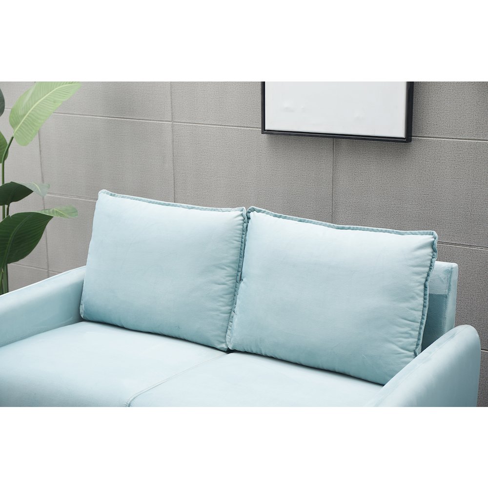 Jadier Velvet Living Room Loveseat. Picture 5
