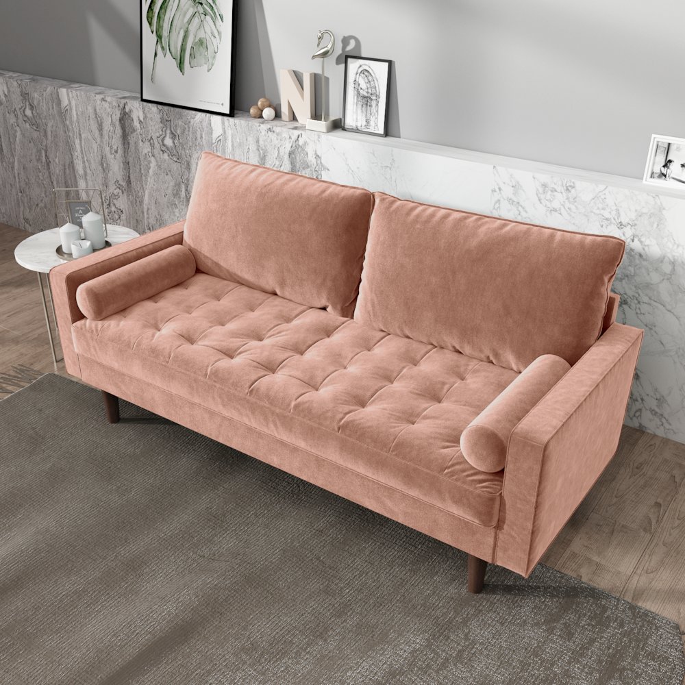 Mierei Square Arm Living Room Sofa. Picture 3