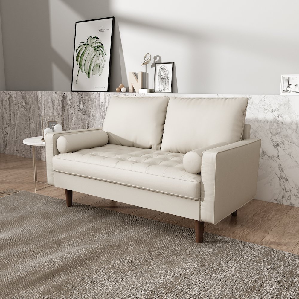 Mierei Square Arm Living Room Loveseat. Picture 3