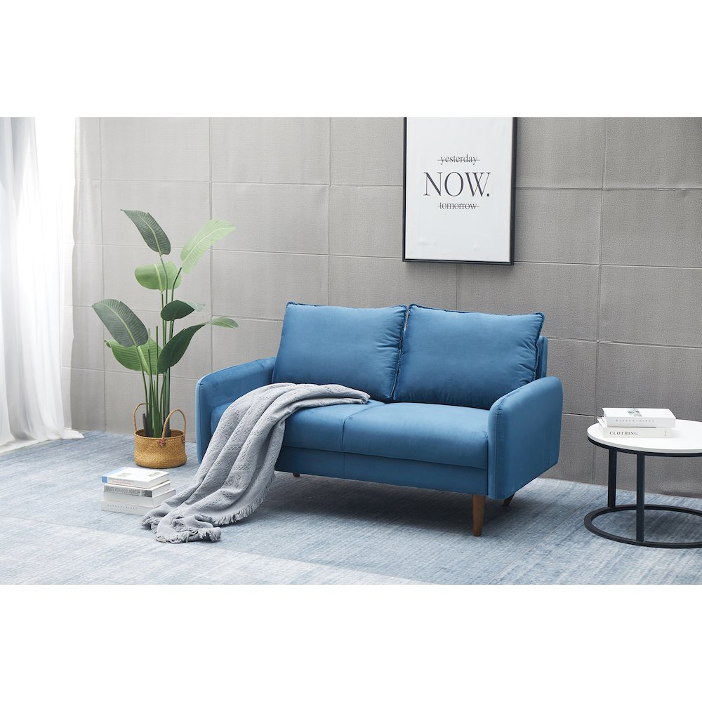 Jadier Velvet Living Room Loveseat. Picture 3