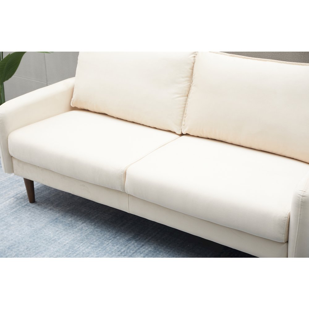 Jadier Velvet Living Room Sofa. Picture 7