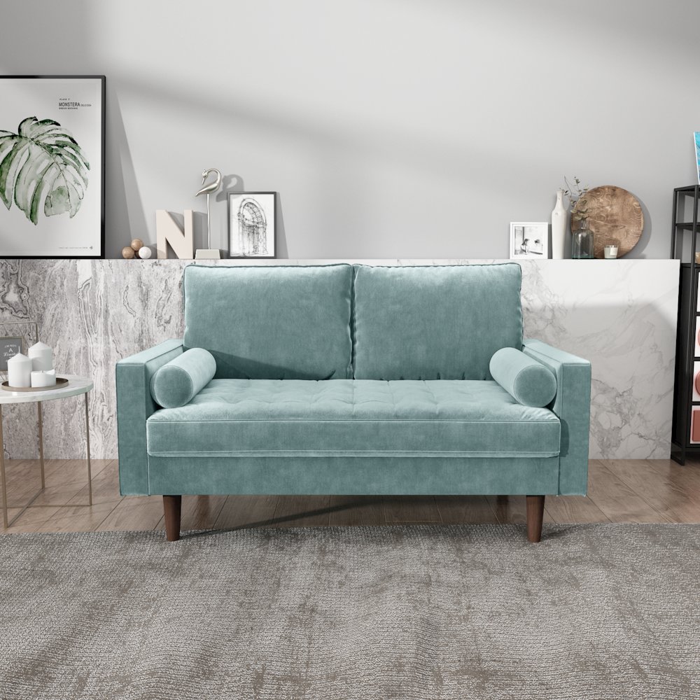 Mierei Square Arm Living Room Loveseat. Picture 3
