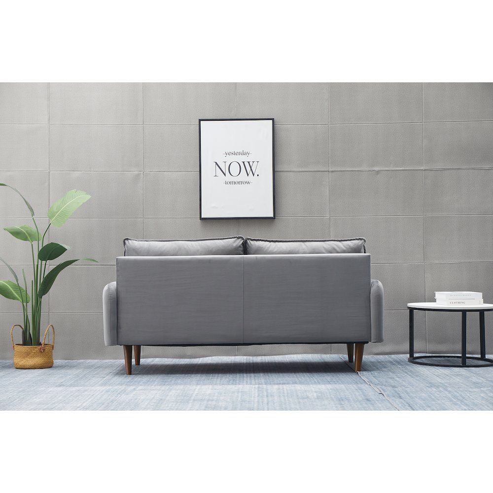 Jadier Velvet Living Room Sofa. Picture 7