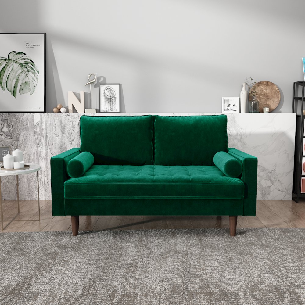 Mierei Square Arm Living Room Loveseat. Picture 3