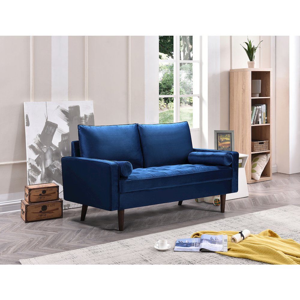 Mierei Square Arm Living Room Loveseat. Picture 3