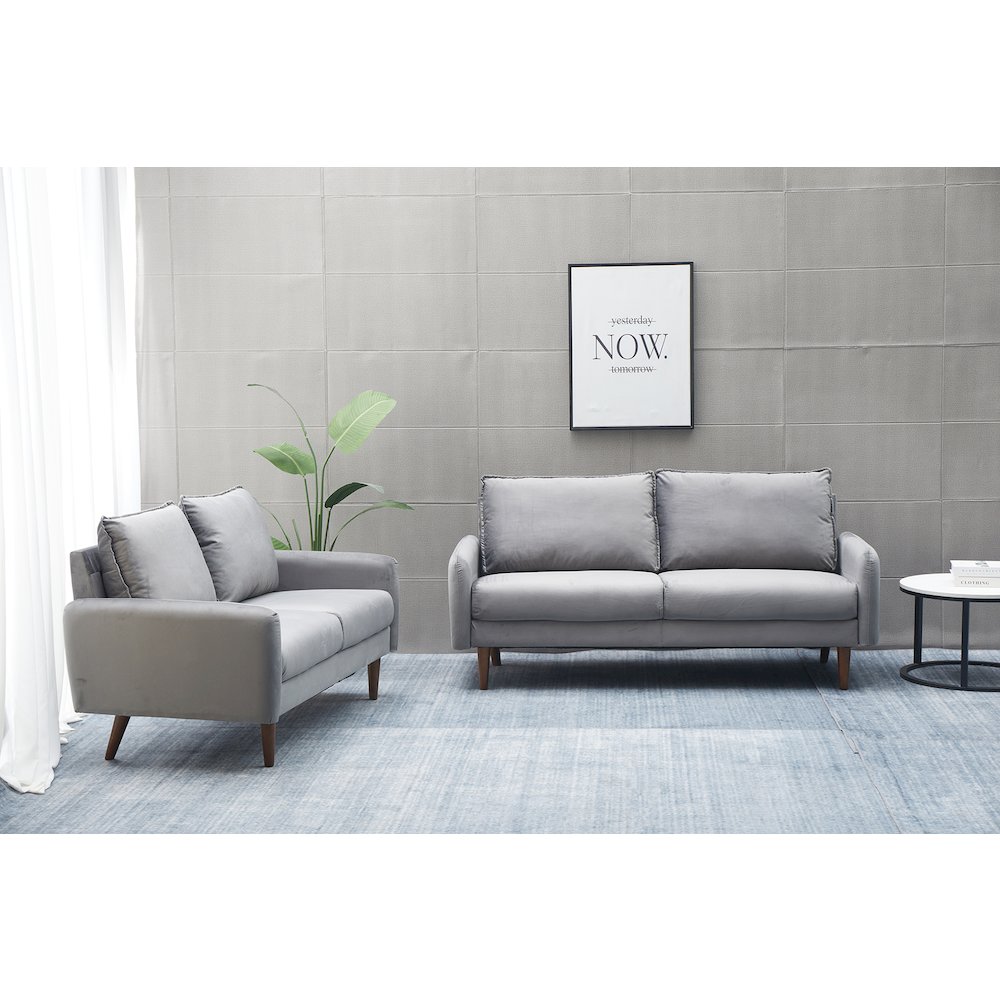 Jadier Velvet 2-piece Living Room Set. Picture 4