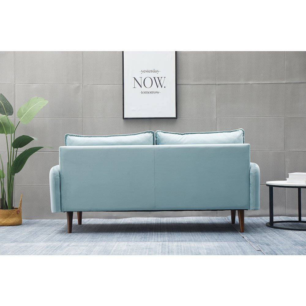 Jadier Velvet Living Room Sofa. Picture 9