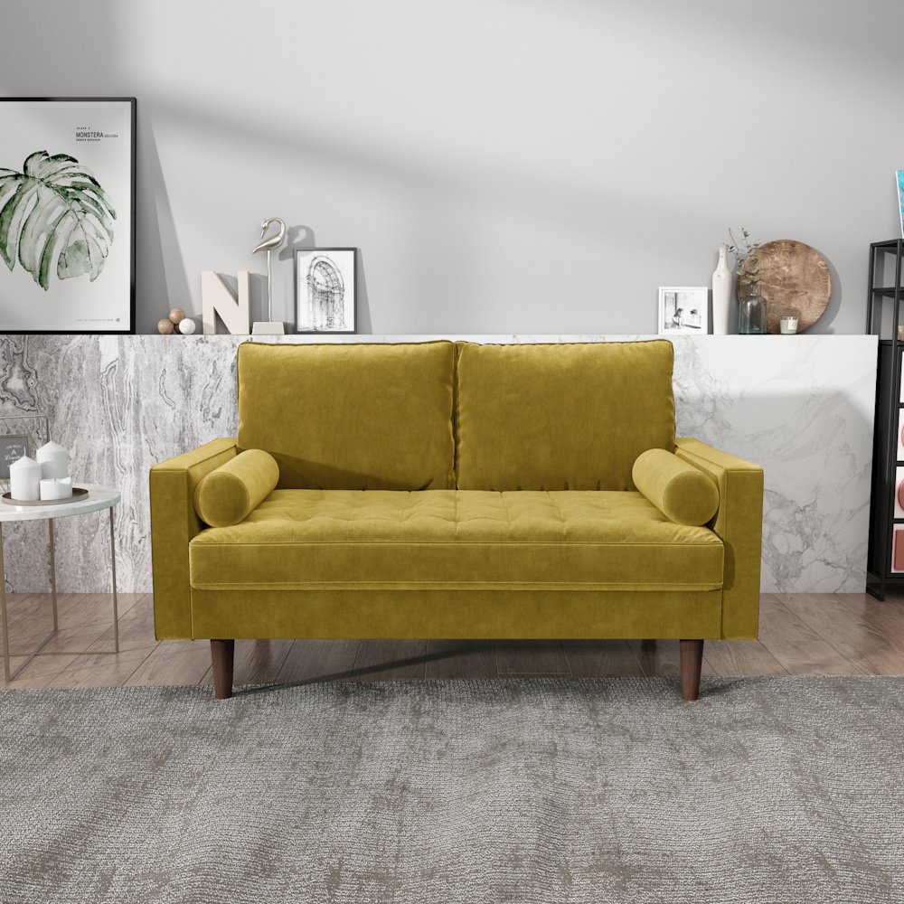 Mierei Square Arm Living Room Loveseat. Picture 3