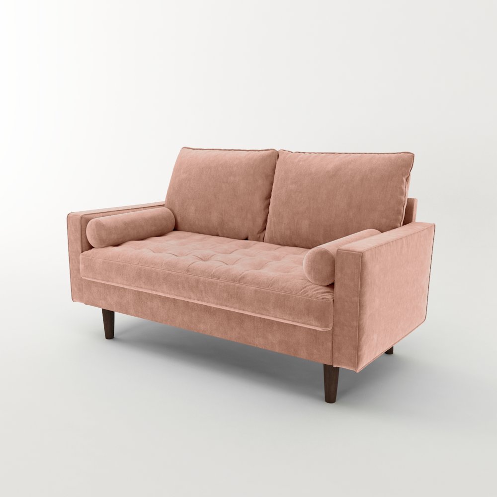 Mierei Square Arm Living Room Loveseat. Picture 2