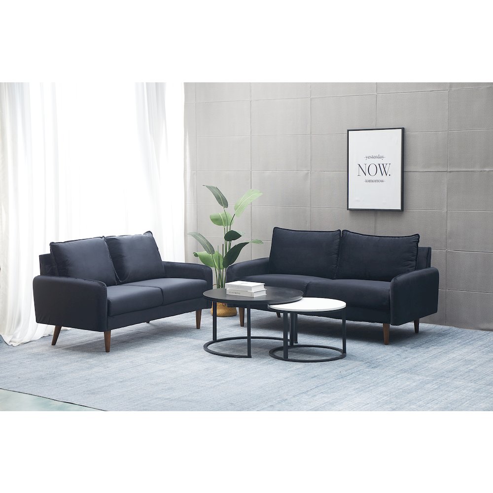 Jadier Velvet 2-piece Living Room Set. Picture 2