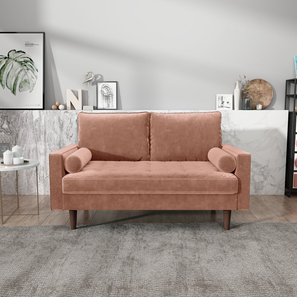 Mierei Square Arm Living Room Loveseat. Picture 3