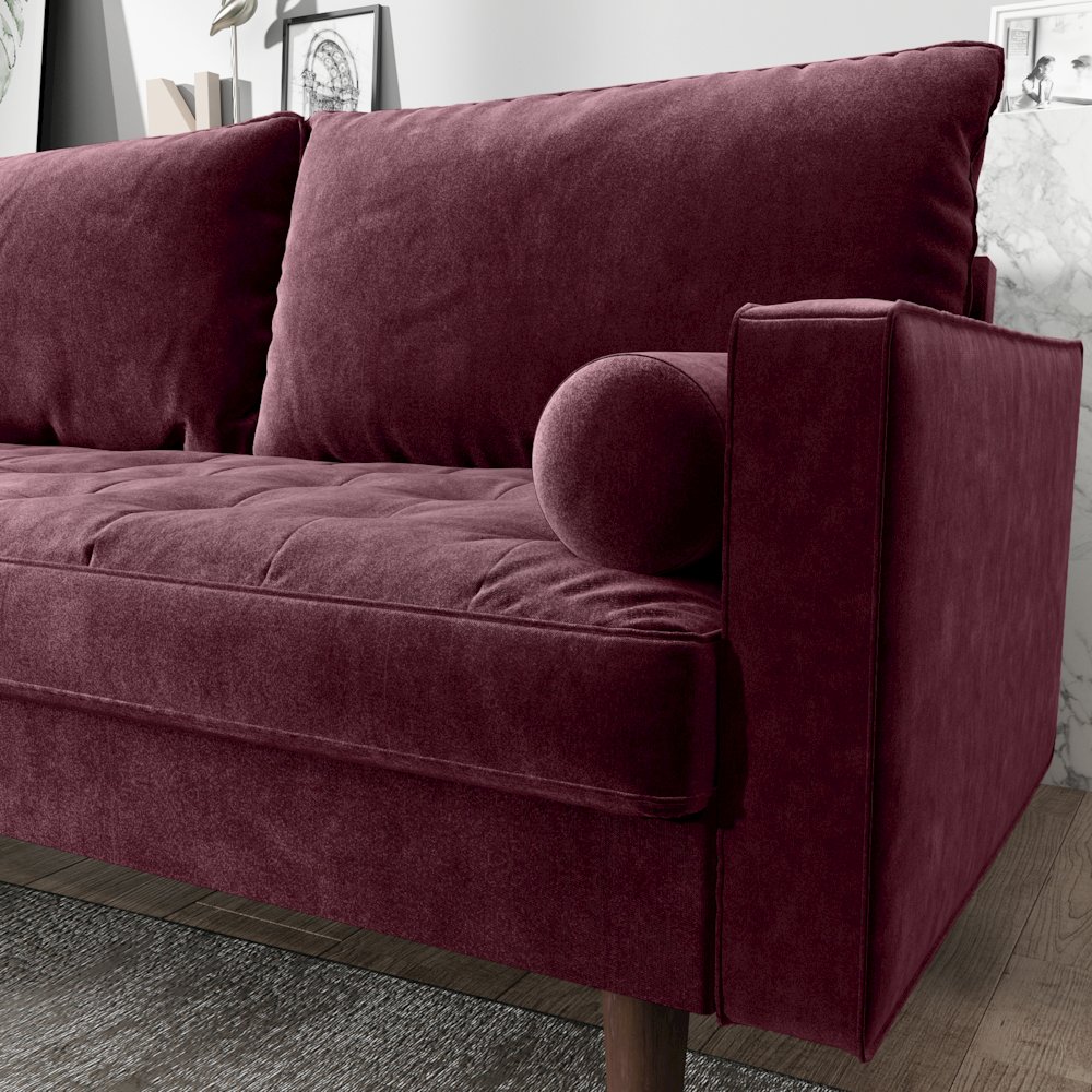 Mierei Square Arm Living Room Loveseat. Picture 6