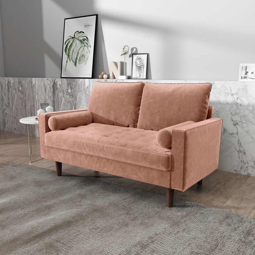Mierei Square Arm Living Room Loveseat. Picture 4