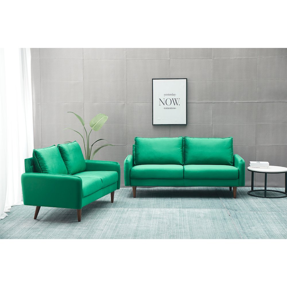 Jadier Velvet 2-piece Living Room Set. Picture 4