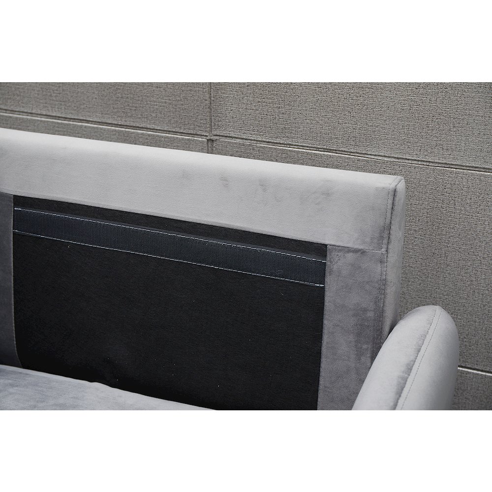 Jadier Velvet Living Room Sofa. Picture 10
