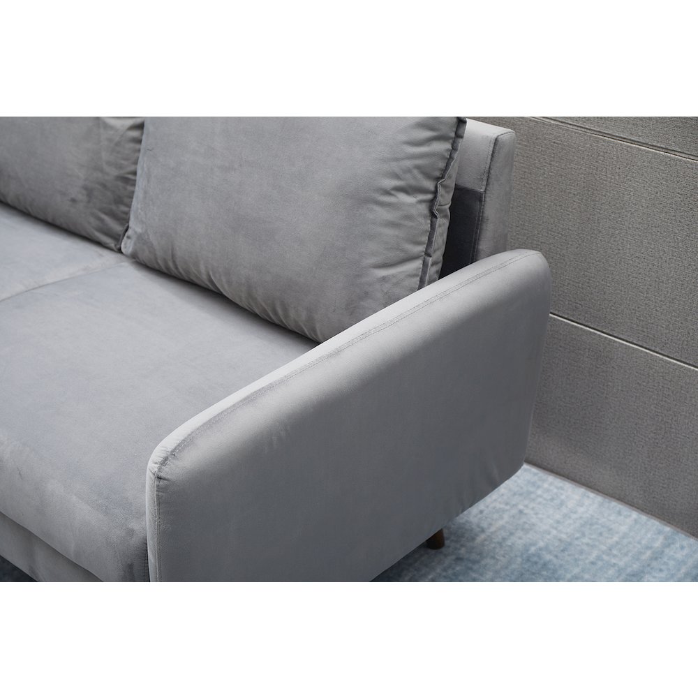 Jadier Velvet Living Room Loveseat. Picture 11