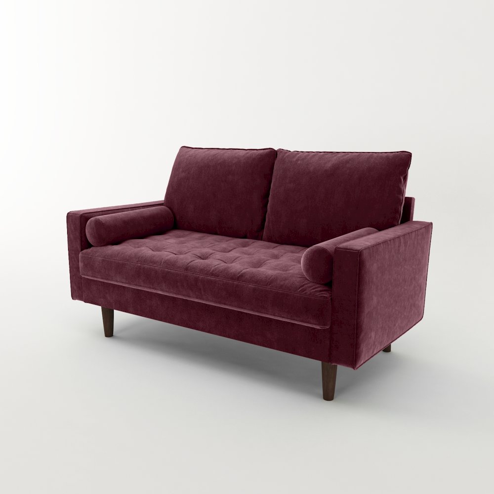 Mierei Square Arm Living Room Loveseat. Picture 2