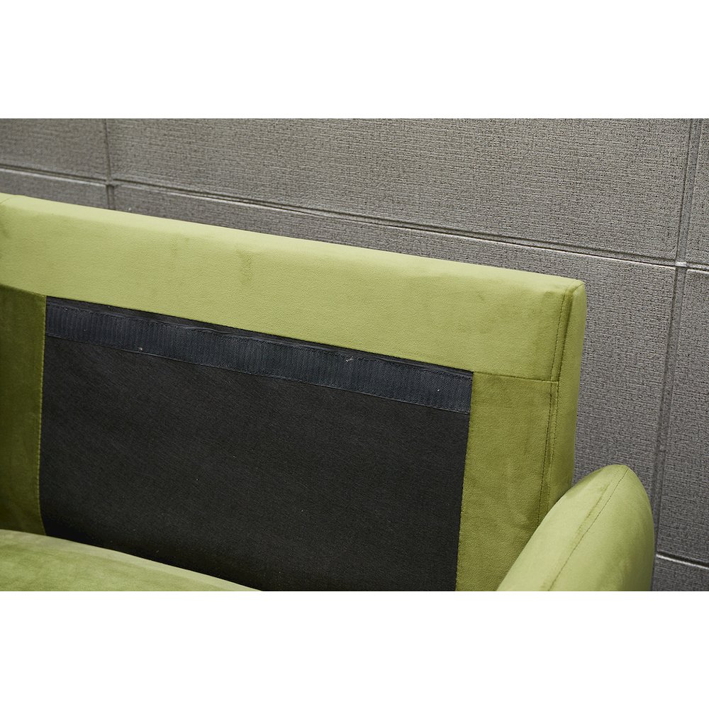 Jadier Velvet Living Room Loveseat. Picture 7