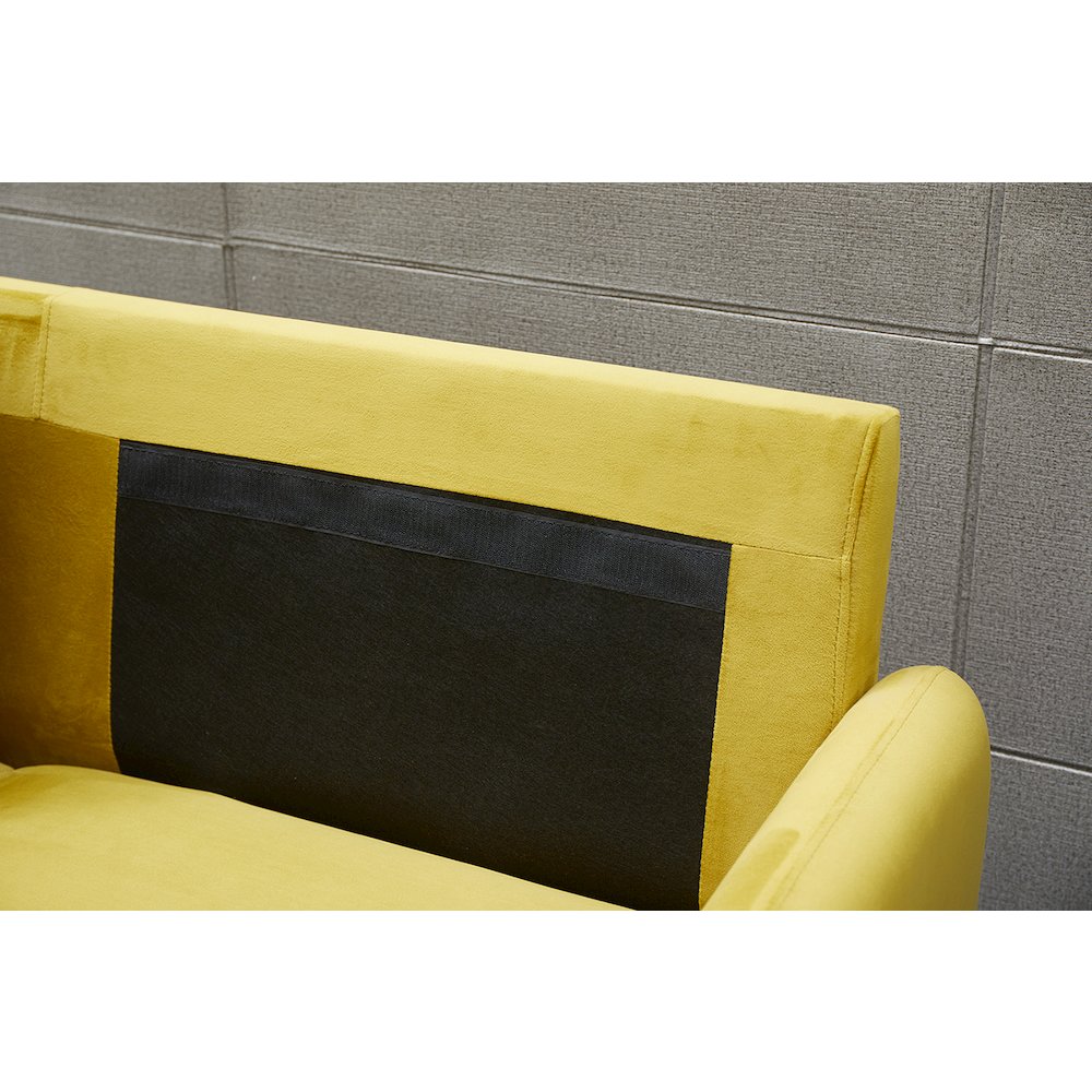 Jadier Velvet Living Room Sofa. Picture 10