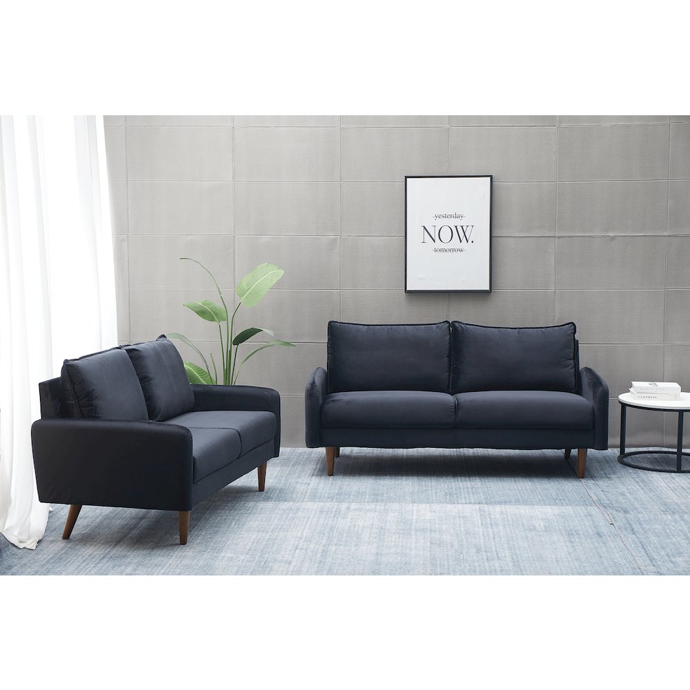 Jadier Velvet 2-piece Living Room Set. Picture 4