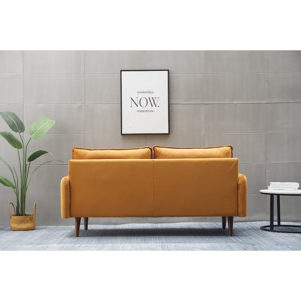 Jadier Velvet Living Room Sofa. Picture 5