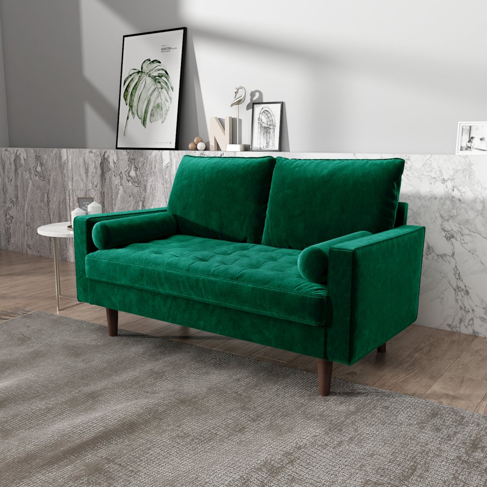 Mierei Square Arm Living Room Loveseat. Picture 4