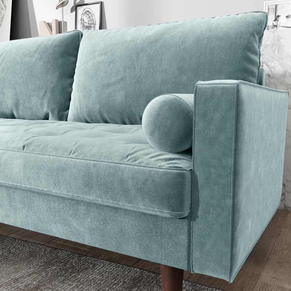 Mierei Square Arm Living Room Loveseat. Picture 6