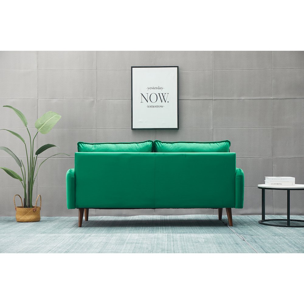 Jadier Velvet Living Room Sofa. Picture 5