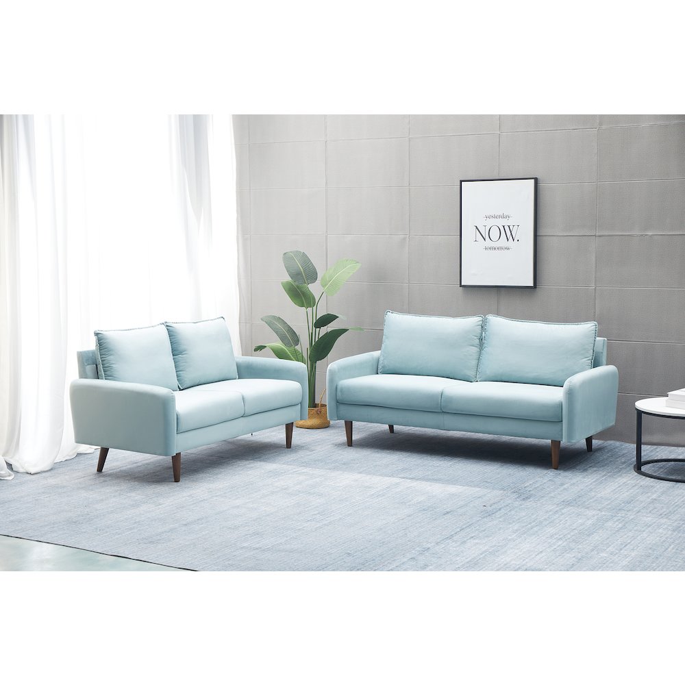 Jadier Velvet 2-piece Living Room Set. Picture 1