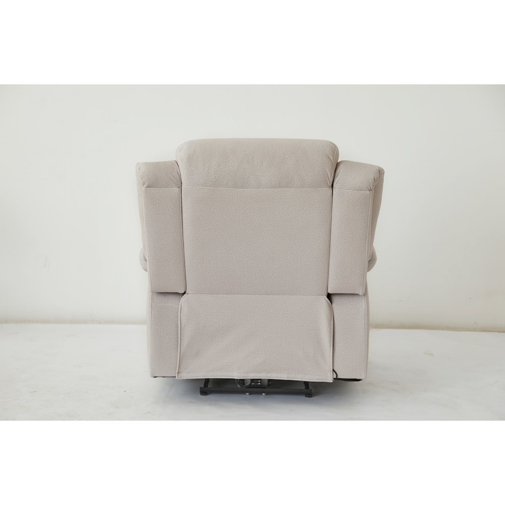 Kingway Adrien Fabric Power Recliner With USB in Gray. Picture 5
