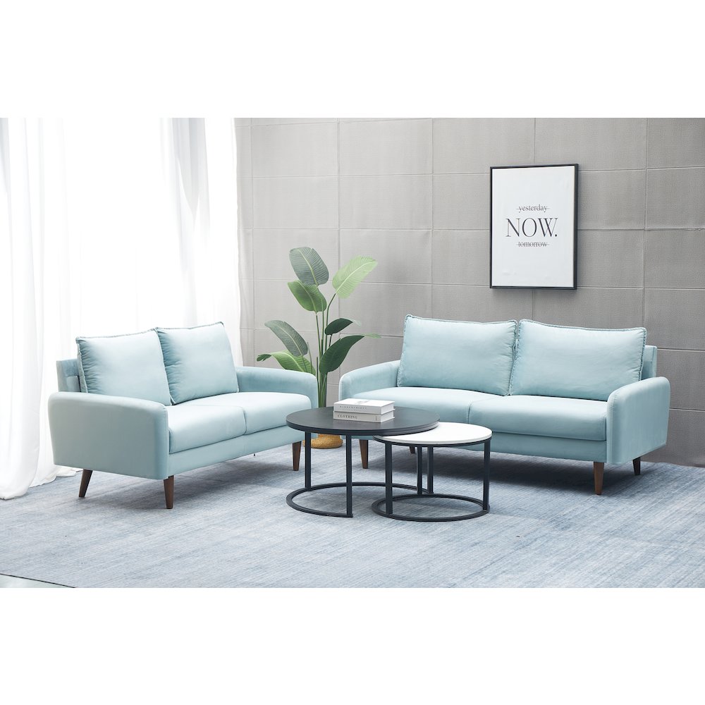 Jadier Velvet 2-piece Living Room Set. Picture 2