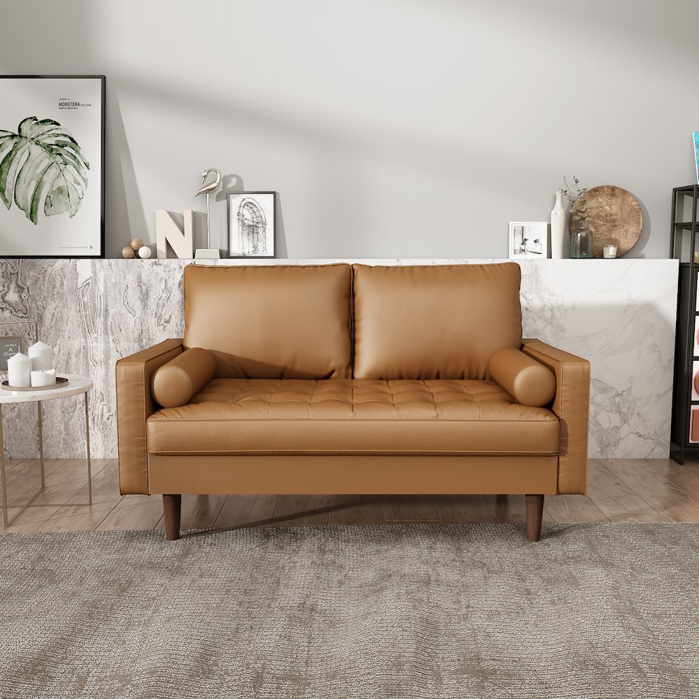 Mierei Square Arm Living Room Loveseat. Picture 7