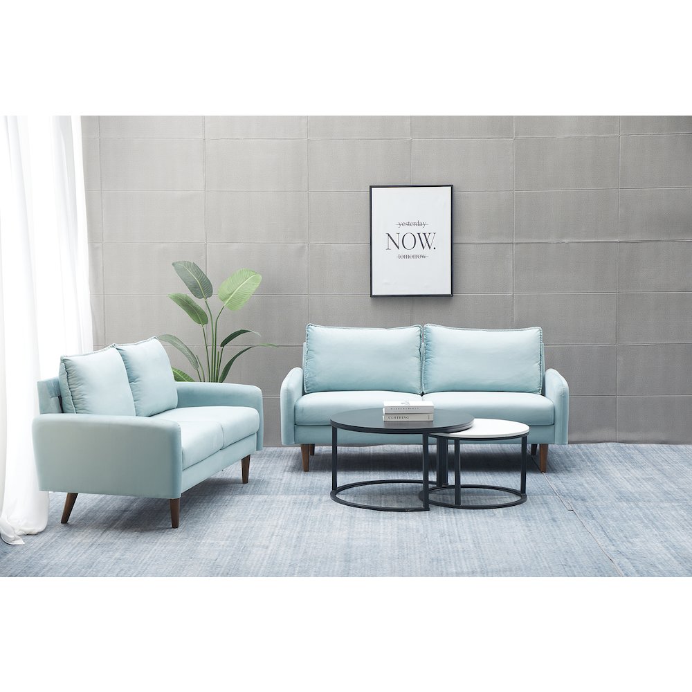 Jadier Velvet 2-piece Living Room Set. Picture 3