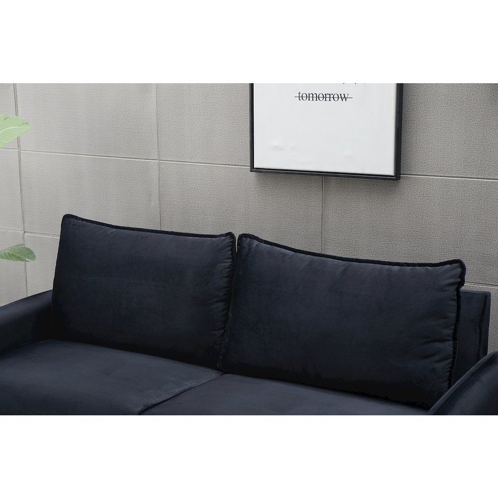 Jadier Velvet Living Room Sofa. Picture 10