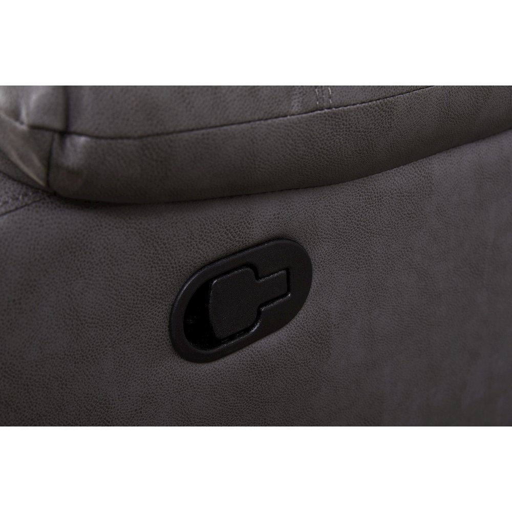 Faux Leather Manual Reclining Sofa Set – 3-Piece Home Theater Seating. Picture 3