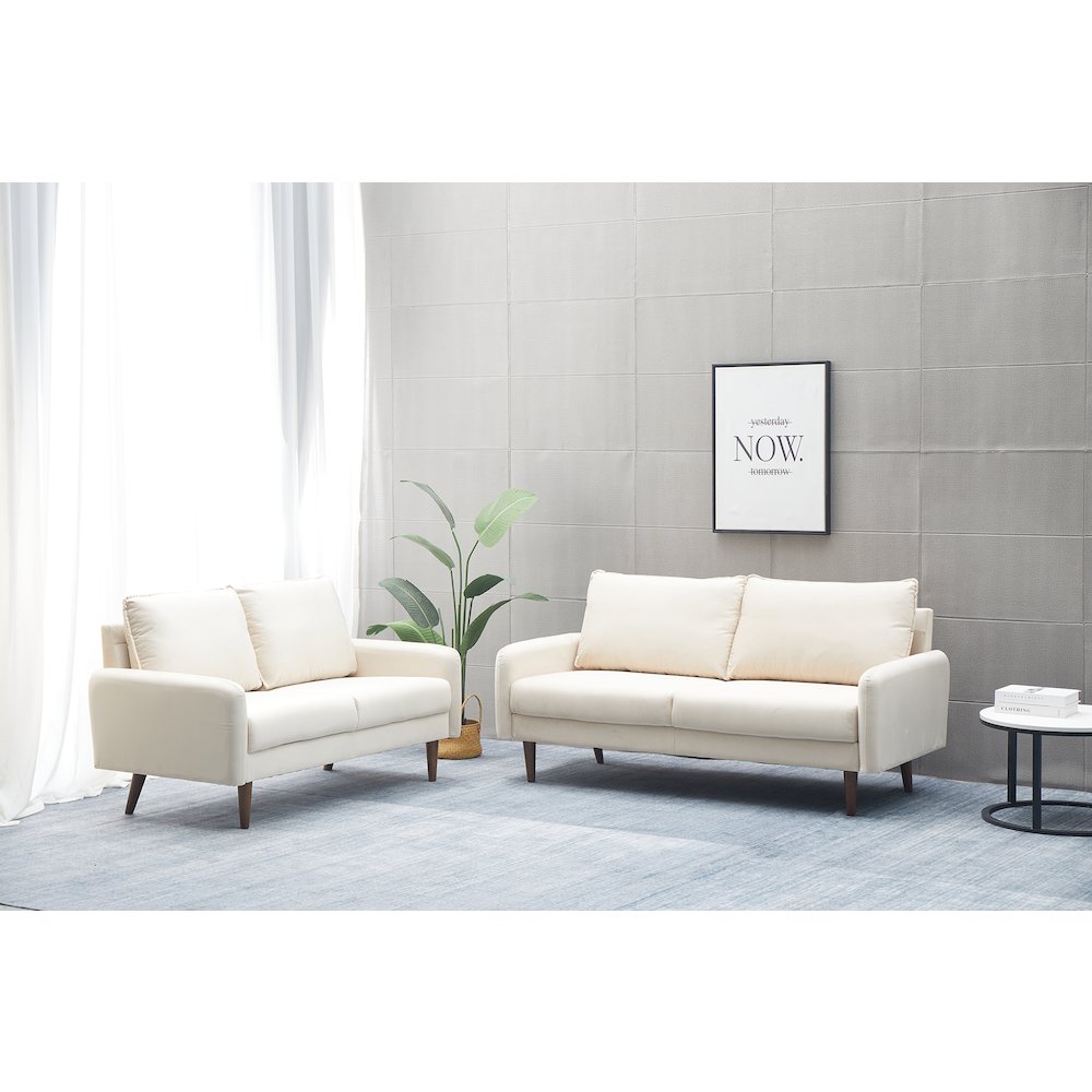 Jadier Velvet 2-piece Living Room Set. Picture 1