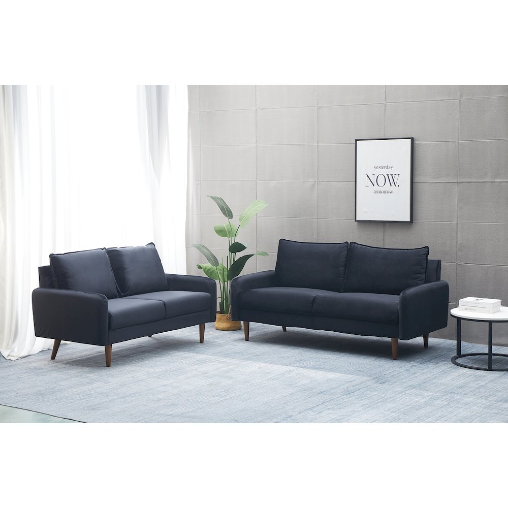 Jadier Velvet 2-piece Living Room Set. Picture 1