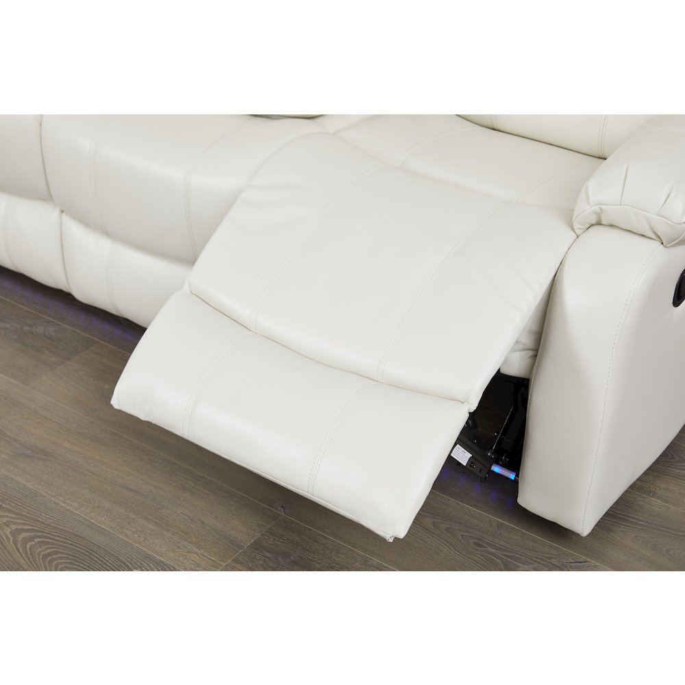 Faux Leather Manual Reclining Sofa Set – 2PC Home Theater Seating. Picture 5