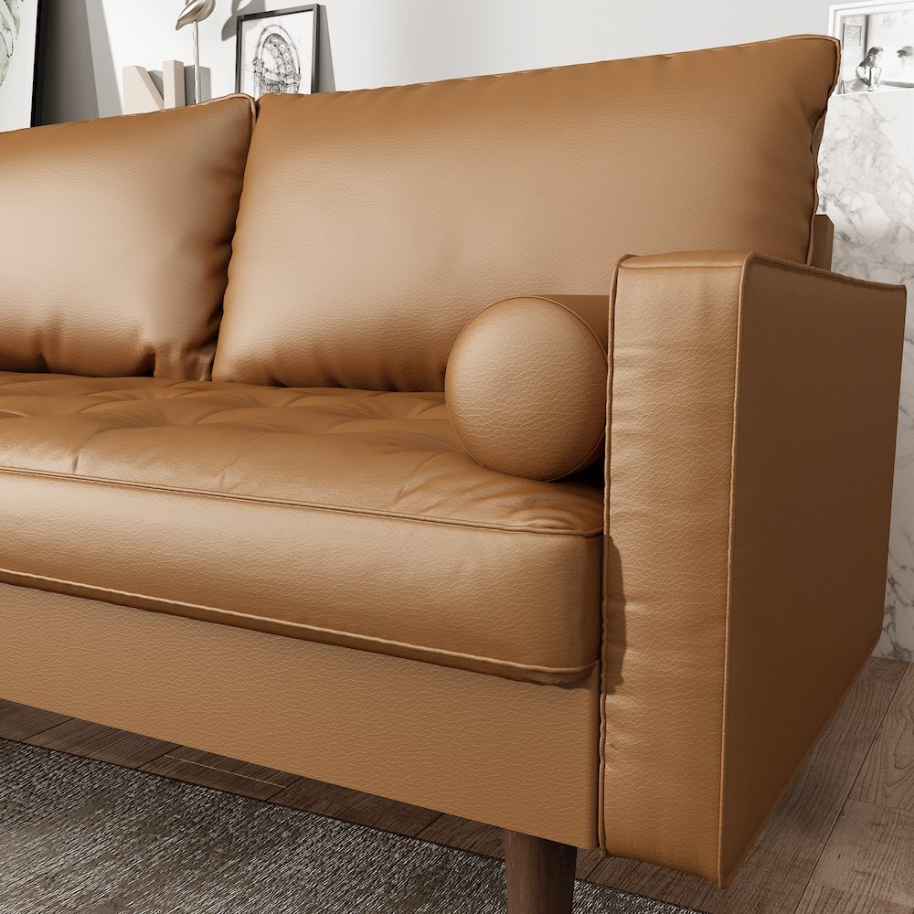 Mierei Square Arm Living Room Loveseat. Picture 6