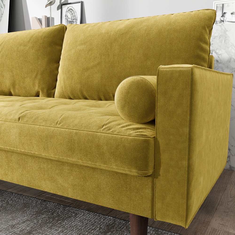 Mierei Square Arm Living Room Loveseat. Picture 5