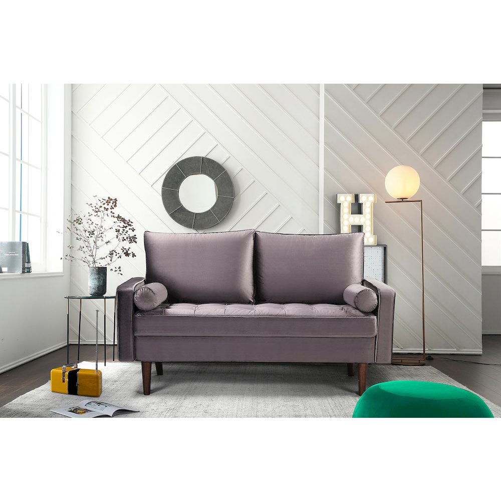 Mierei Square Arm Living Room Loveseat. Picture 3