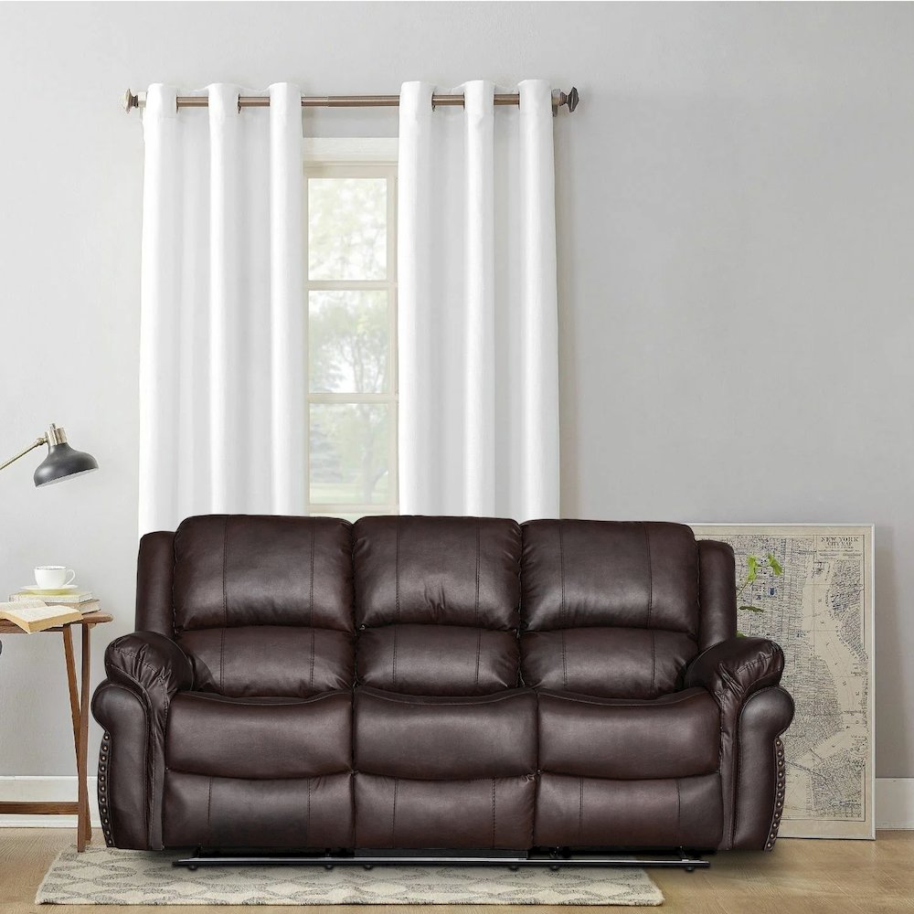 Dontiavion Faux Leather Living Room Sofa. Picture 1