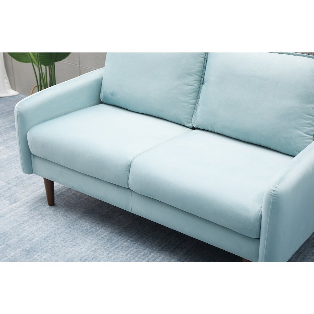Jadier Velvet Living Room Loveseat. Picture 6