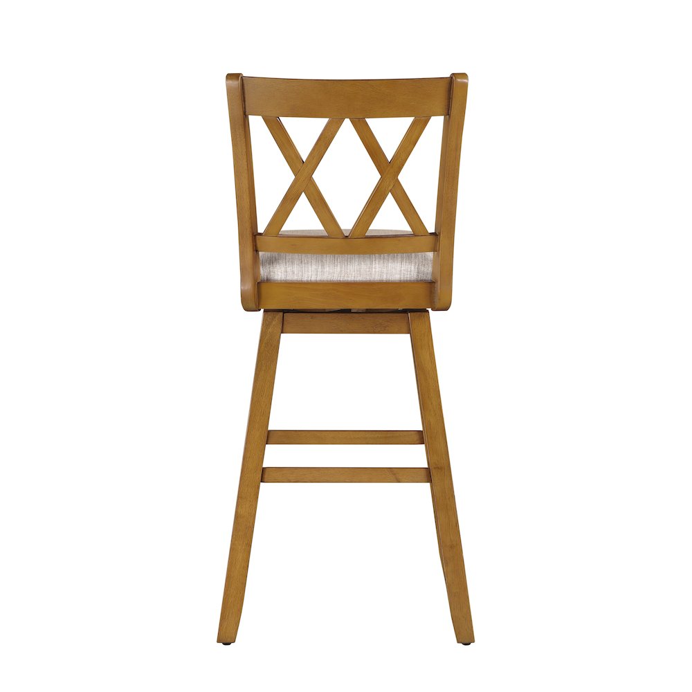 29in Brookline Swivel Barstool Oak. Picture 2