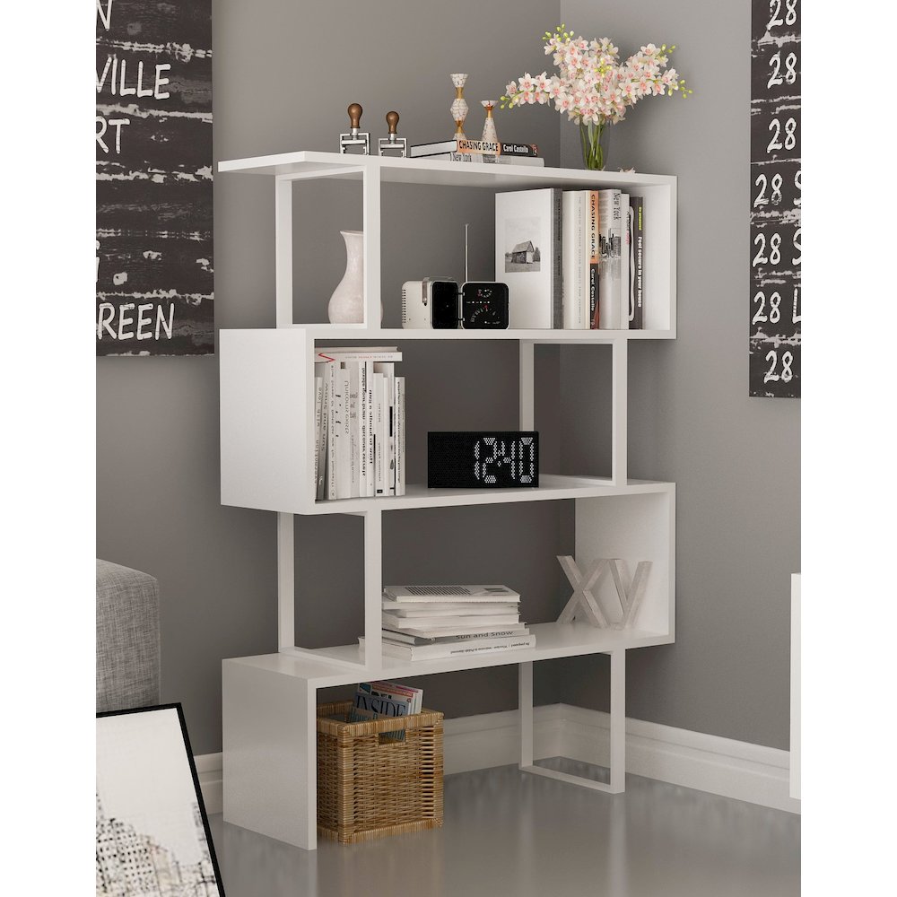 Adriana Bookcase White. Picture 2