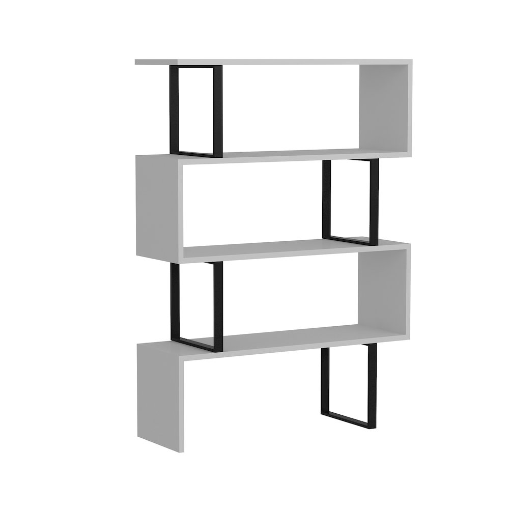 Adriana Bookcase White&Black. Picture 1